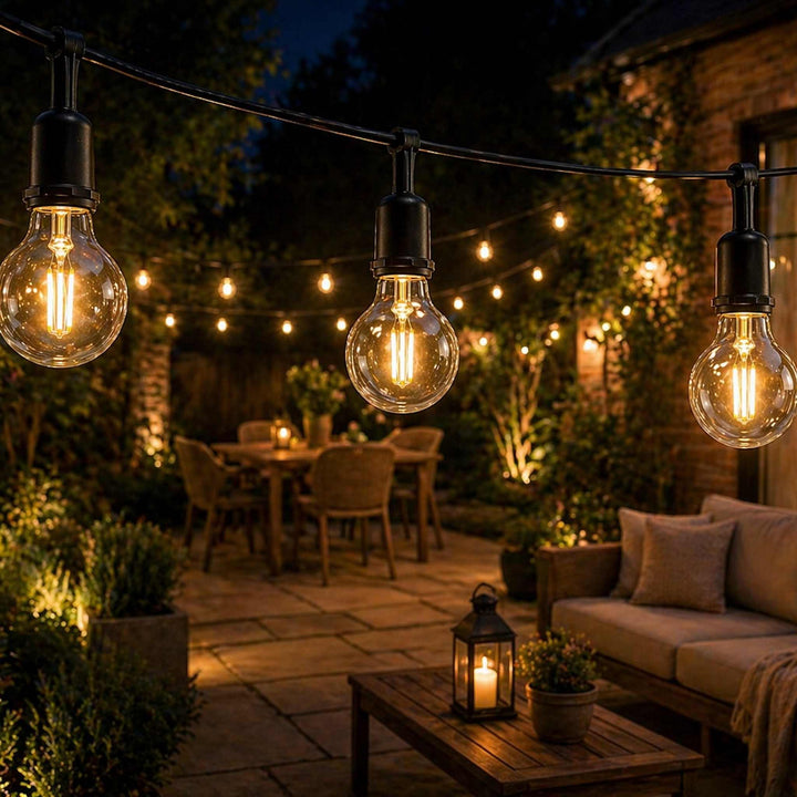 G40 Solar Festoon Lights with Remote