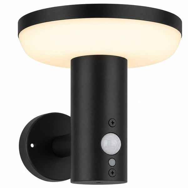 Infiniti Black Solar Wall Light