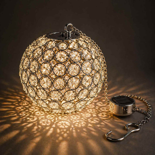 Solar Crystal Ball Light with Warm White LED